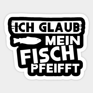 lustiger fisch spruch meerfisch nordsee ostsee Sticker